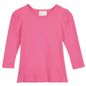 Blank Girl's Long Sleeve Plain Tee (No Ruffle)